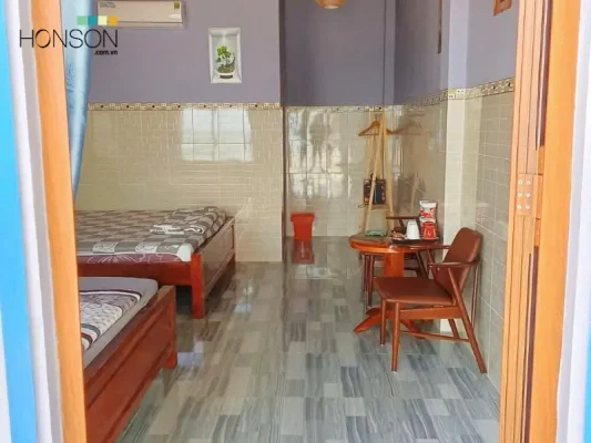 phòng nghỉ homestay cây dừa nghiêng hòn sơn 