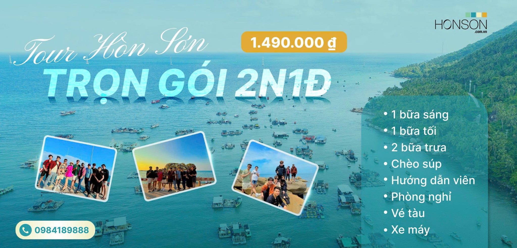 tour trọn gói hòn sơn