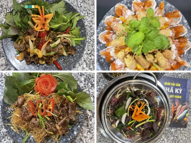 Quán Nhã Kỳ Hòn Sơn gần bến tàu